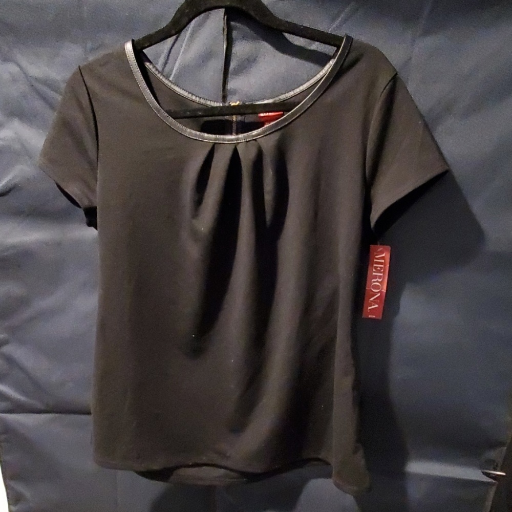 Merona black blouse